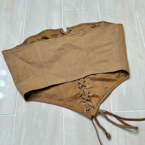 Princess Polly brown Corset style top - Picture 3 of 5